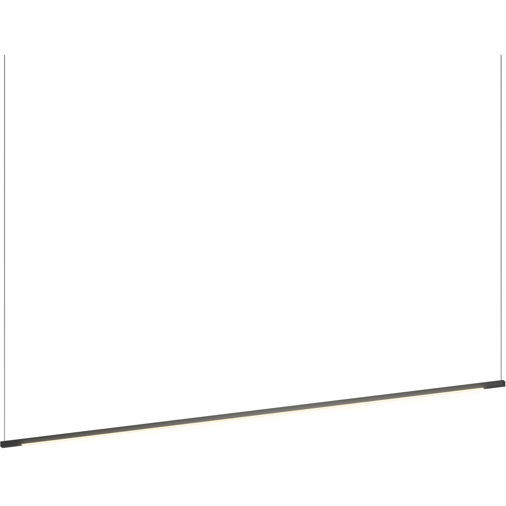 Z-Bar LED 0.5 inch Matte Black Pendant Ceiling Light